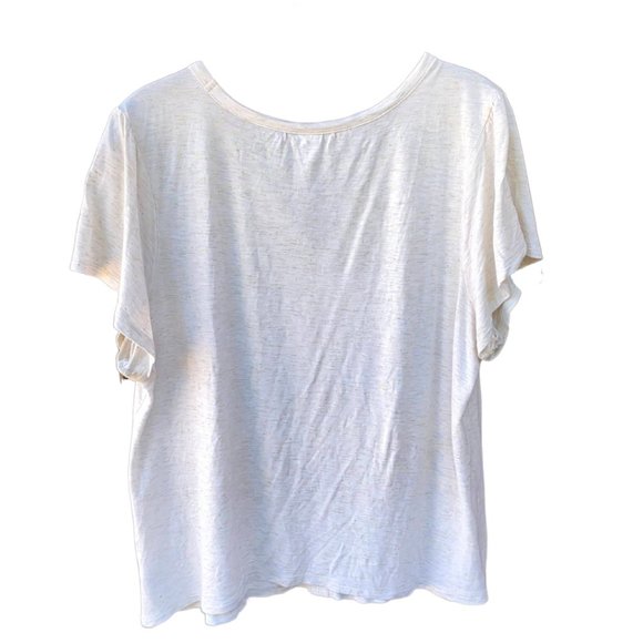 Old Navy | White Tee with Sparkle Detail | Size L - Picture 2 of 3